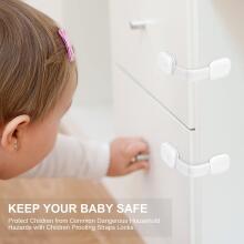 Kimsky Baby Cabinet Lock Art.285874 White Drawer/refrigerator protection,1 psc
