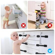 Echocube Baby Cabinet Lock Art.285875 Black Drawer/refrigerator protection,1 psc