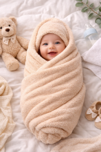 Bebe Basic Cotton Baby Towel  Art.285904 Beige  Cotton frote towel 70x50 cm (100% cotton)