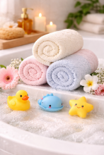 Bebe Basic Cotton Baby Towel  Art.285909 Blue  Cotton frote towel 75x150cm (100% cotton)