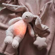 Moonie 2.0 Organic Humming Bunny Art.285920 Cappucino Children's night light "Bunny", from 0 months.
