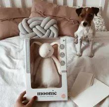 Moonie 2.0  Humming Bunny Art.285924 Powder  Children's night light "Bunny", from 0 months.