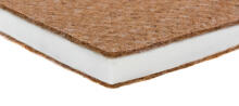La Bebe™ Dabīgs kokosšķiedras un PPU putu matracis gultai 120×60×9 cm (6 cm kokos + 2 cm PPU putas)