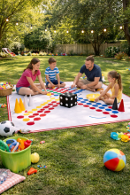 Bebe Basic Riču Raču Art.L451514001  Large classic game Richu-Rachu 4.5x4.5 m + bag