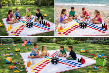 Bebe Basic Riču Raču Art.L451514001  Large classic game Richu-Rachu 4.5x4.5 m + bag