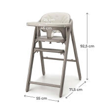 KINDERKRAFT TINO Стул серый до 110кг