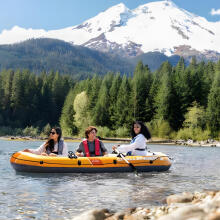 Inflatable boat Challenger 3, 3-person, with pump and 2 oars, INTEX, 66313