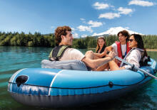 Inflatable boat Excursion 4, 4-person, with pump, 2 oars and bag, INTEX 66324