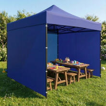 Roof cover 3x3 m for a garden pavilion tent 420D PVC, blue, MultiGarden