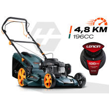 Газонокосилка с приводом 51 см 70 л Loncin 196cc + масло Humberg HM-601