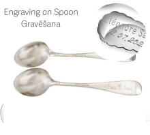 Graving on silver and gold Art.92024 one side , 1 word