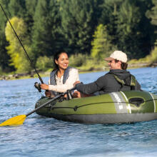 Inflatable boat Seahawk 2, 2-person, with pump and 2 oars, INTEX 66332