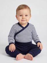 La Bebe™ Long-Sleeved Wrap Shirt for Newborn (1 pc), Art.024678, Size 56, 100% Cotton