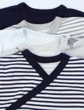La Bebe™ Long-Sleeved Wrap Shirt for Newborn (1 pc), Art.024673, Size 56, 100% Cotton