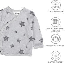 La Bebe™ Long-Sleeved Wrap Shirt for Newborn (1 pc), Art.024674, Size 56, 100% Cotton