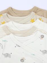La Bebe™ Long-Sleeved Wrap Shirt for Newborn (1 pc), Art.024622, Size 56, 100% Cotton