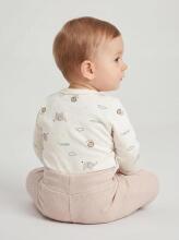 La Bebe™ Long-Sleeved Wrap Shirt for Newborn (1 pc), Art.024624, Size 56, 100% Cotton