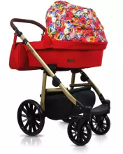 Babylux Aspero Art.286109 Grey Flex Black Universal 3-in-1 stroller