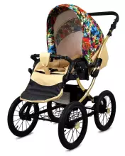 Babylux Classic Art.286132 Jungle Flowers Classic 3-in-1 baby stroller