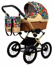 Babylux Classic Art.286136 Olive Stars Classic 3-in-1 baby stroller