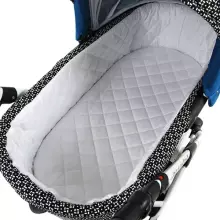 Babylux Margaret Gold Art.286151 Black Dots  Classic 3-in-1 baby stroller