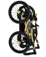 Babylux Margaret Gold Art.286151 Black Dots  Classic 3-in-1 baby stroller