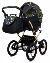 Babylux Margaret Gold Art.286155 Grey Flex Classic 3-in-1 baby stroller