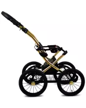 Babylux Margaret Gold Art.286158 Navy Blue Star  Classic 3-in-1 baby stroller