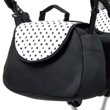 Babylux Margaret White Art.286163 Black Grey Classic 3-in-1 baby stroller