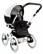 Babylux Margaret White Art.286168 Mint Classic 3-in-1 baby stroller