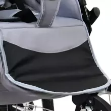 Babylux Margaret Exclusive Art.286175 Black Grey Classic 3-in-1 baby stroller