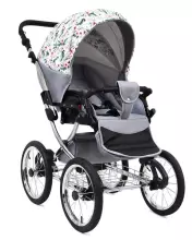 Babylux Margaret Exclusive Art.286179 Grey Flex Classic 3-in-1 baby stroller