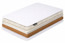 La Bebe™ mattress 120×60 cm Sleep, coconut fiber + HR foam + wool, 6 cm coconut + 2 cm HR foam