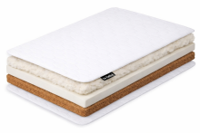 La Bebe™ matracis 120×60 cm Sleep, kokosšķiedra + PPU putas + aitas vilna, 6 cm kokos + 2 cm PPU putas