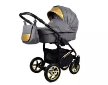Babylux Gold Lux Art.286206 Bottle Green Universal 3-in-1 stroller
