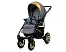 Babylux Gold Lux Art.286214 Silver Universal 3-in-1 stroller