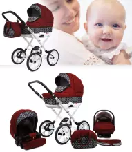 Babylux Rosso Art.286216 Classic 3-in-1 baby stroller