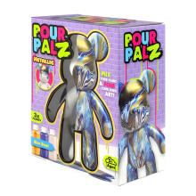 Pour Palz DIY Paint Bear-Blue Steel