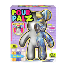 Pour Palz DIY Paint Bear-Blue Steel