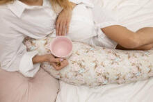 Pillow to feeding - nr. 45 -RELAX COTTON - size 190 cm - FEATHERS