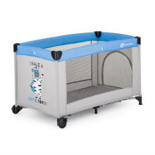 Travel cot - 17622 - 1 level - KOOT - ZEBRA super POWER ***
