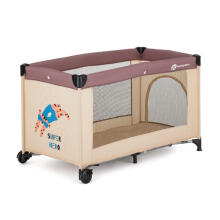 Travel cot - 17639 - 1 level - KOOT - TIGER super HERO ***