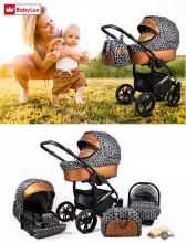 Babylux Miracle Art.286329 Light Grey Universal 3-in-1 stroller