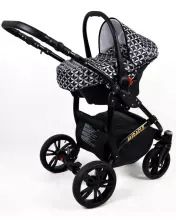 Babylux Miracle Art.286330 Misty Violet  Universal 3-in-1 stroller