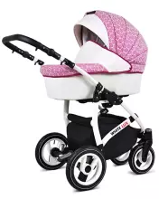 Babylux White Lux  Art.286336 Sweet Pink Universal 3-in-1 stroller