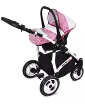 Babylux White Lux  Art.286336 Sweet Pink Universal 3-in-1 stroller