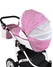 Babylux White Lux  Art.286336 Sweet Pink Universal 3-in-1 stroller