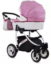 Babylux White Lux  Art.286336 Sweet Pink Universal 3-in-1 stroller