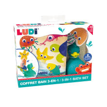 LUDI 3in1 Bath Set Happy Duck and Friends