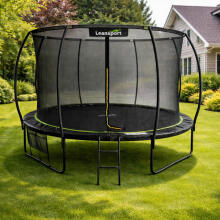 LEAN Garden Trampoline with Inner Net Black and Green 427CM 14FT
